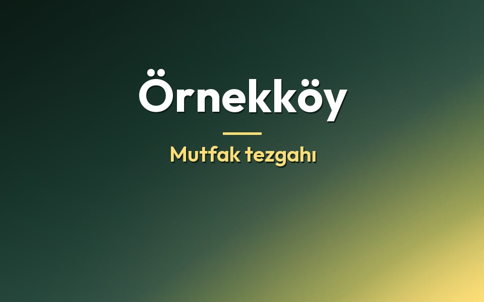 Örnekköy Mutfak tezgahı