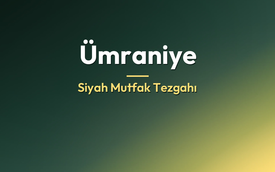 Ümraniye Siyah Mutfak Tezgahı