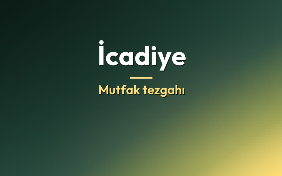 İcadiye Mutfak tezgahı