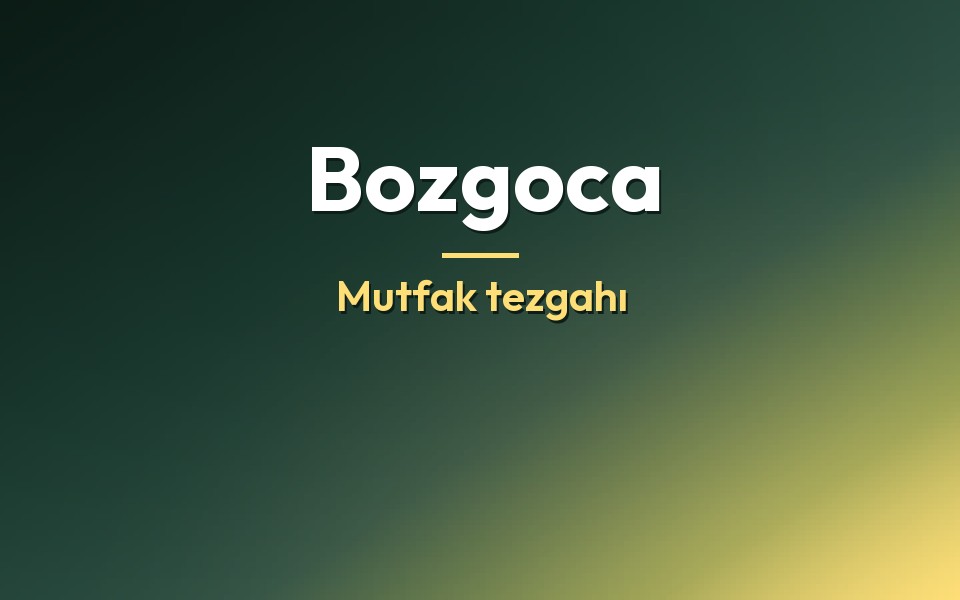 Bozgoca Mutfak tezgahı