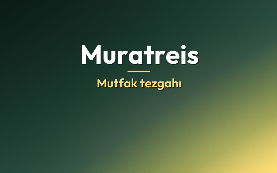 Muratreis Mutfak tezgahı