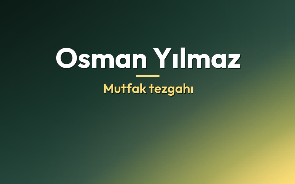 Osman Yılmaz Mutfak tezgahı