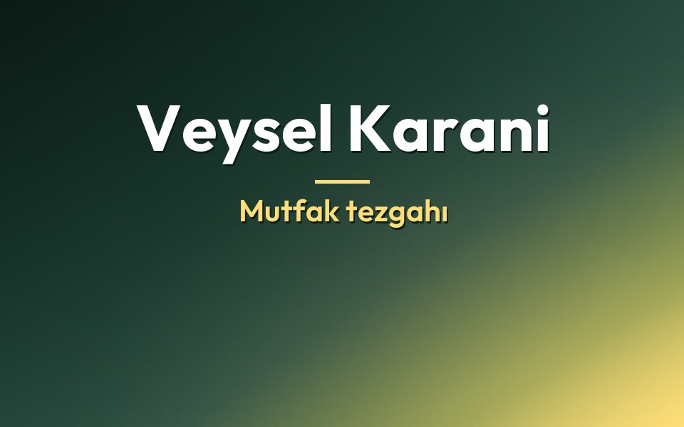 Veysel Karani Mutfak tezgahı
