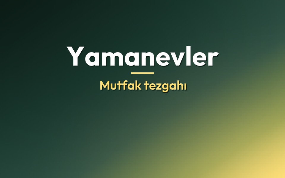 Yamanevler Mutfak tezgahı